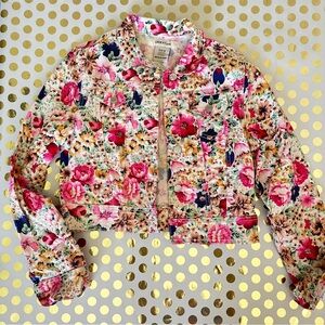 Chikny Jeans Floral Jacket